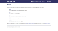 Desktop Screenshot of jonhaworth.com