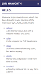 Mobile Screenshot of jonhaworth.com