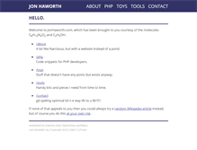 Tablet Screenshot of jonhaworth.com